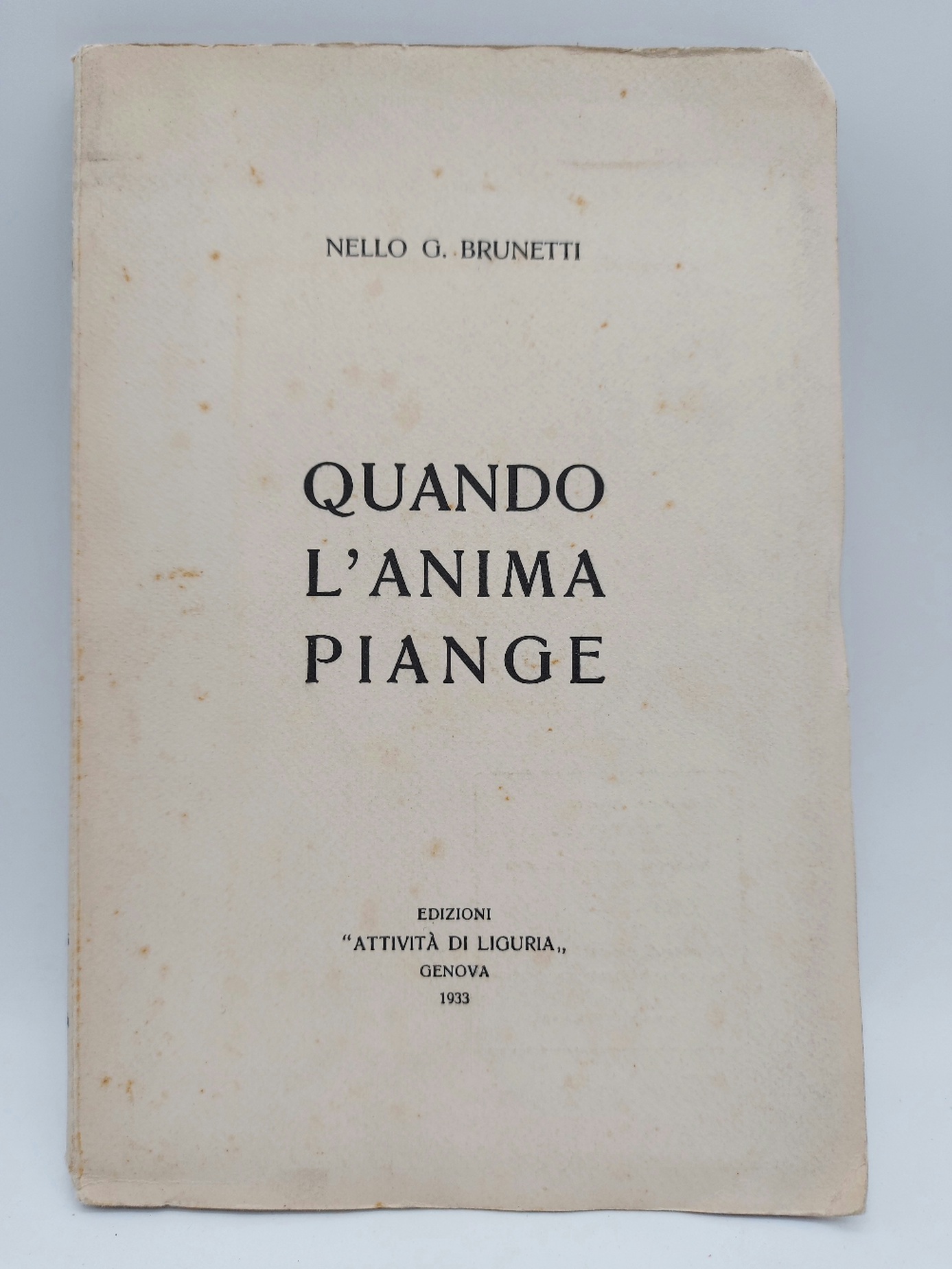 Quando l'anima piange
